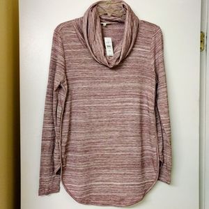 Loft lounge wear tunic with cowl neck.